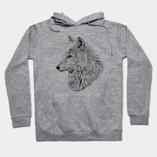 White wolf Hoodie